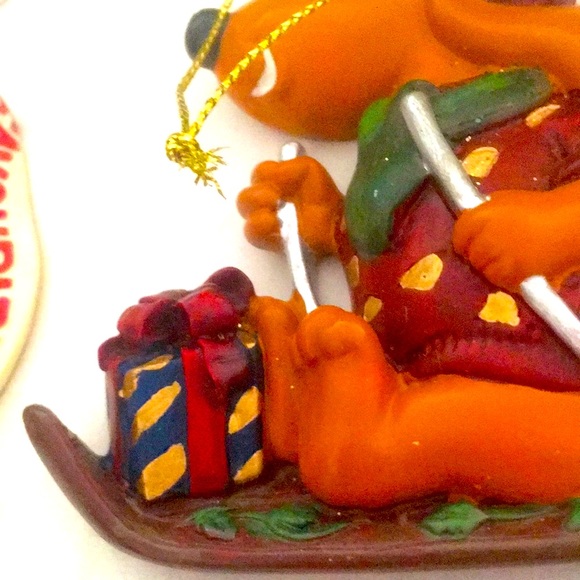 Favorite Pet Sleigh Dog Christmas Ornament Polystone Resin - Picture 11 of 11